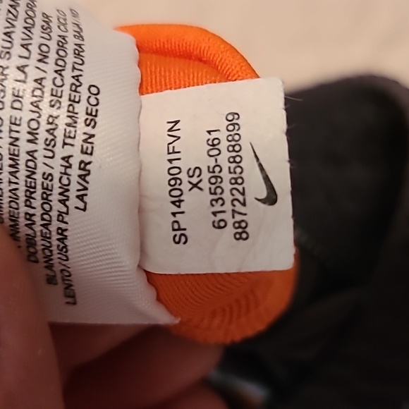 Nike dri-fit shorts womens XS ora/bla - Picture 6 of 7